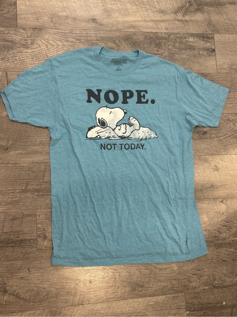 Peanuts Snoopy 'Nope. Not Today.' Graphic Tee - Blue